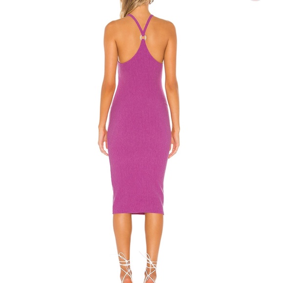 Lydia midi dress in punch purple - Picture 2 of 2